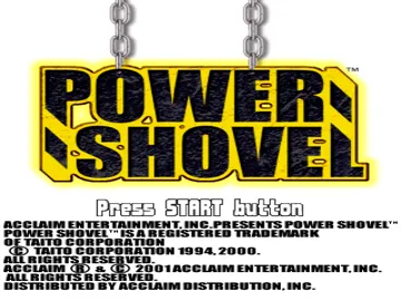 Power Shovel (US) screen shot title